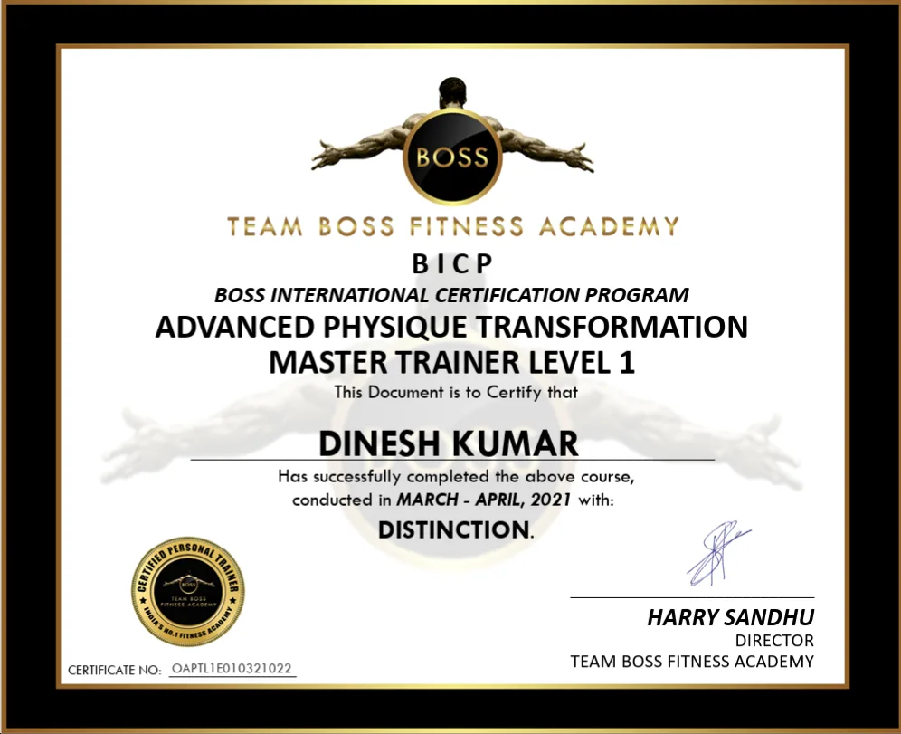 International Certified Fitness Coach certification